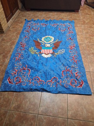 Estandarte bordado águila americana,ideal balcones