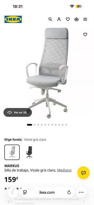 Silla de trabajo IKEA
