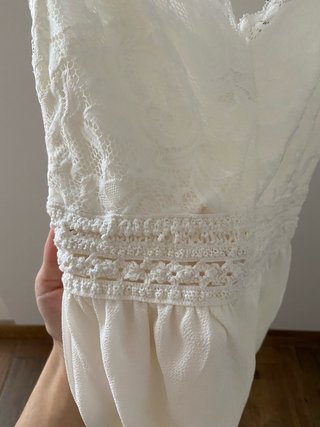 Mono corto encaje blanco