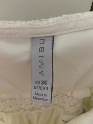 Mono corto encaje blanco