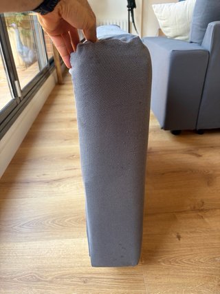 Reposabrazos estrecho sofá Vimle Ikea Hallarp gris
