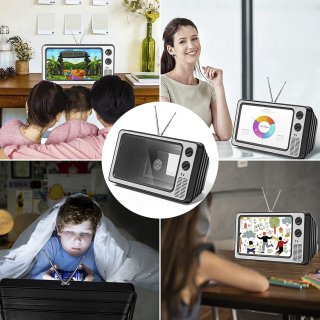 Amplificador lupa smartphone TV retro