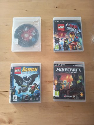 Juegos PS3: WWE 2K16, Lego Batman, Minecraf