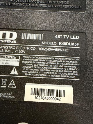 TV TD Systems 48" Full HD - K48DLM5F