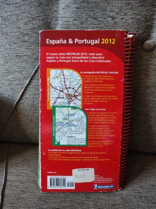 Lote libros viaje+regalo atlas España y Portugal