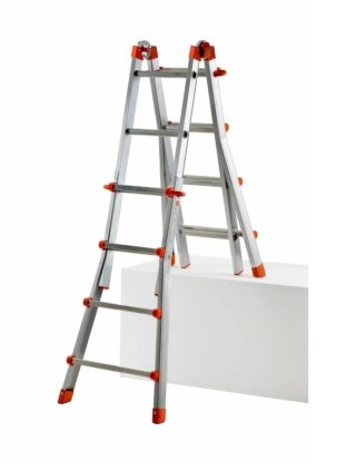 Escalera telescópica de aluminio