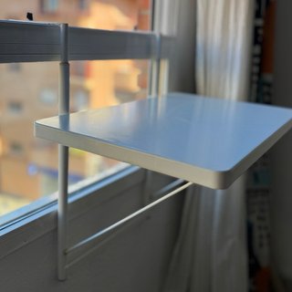 Mesa balcón IKEA TORPARÖ blanca 50 cm