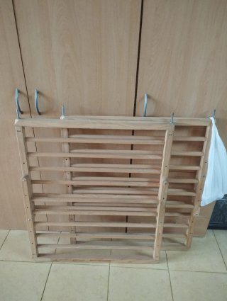 Barrera de seguridad extensible madera