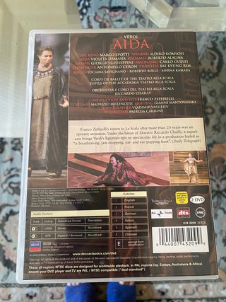 DVD Verdi Aida Nuevo