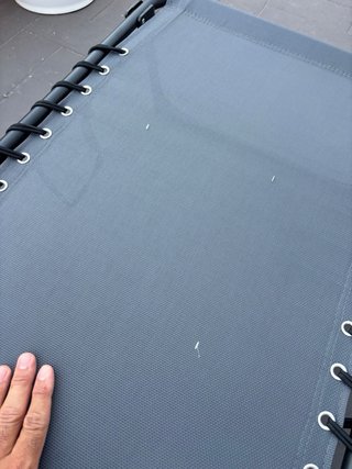 Hamaca reclinable y plegable gris