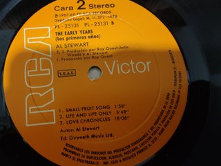 Al Stewart The Early Years LP 1978 España