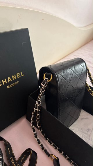 Set Neceser Maquillaje Chanel Negro y Blanco