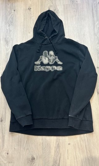 Sudadera Kappa Negra con Capucha
