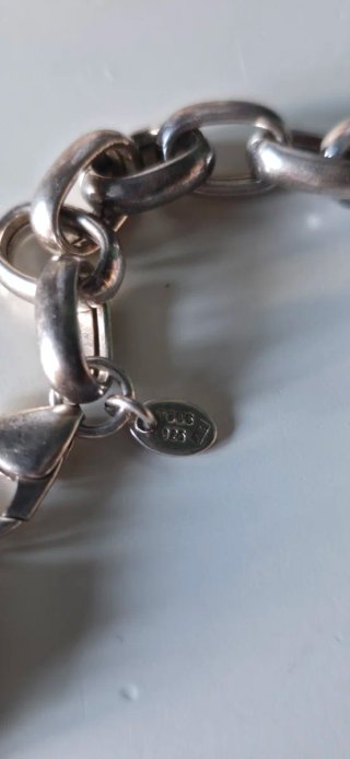 Pulsera rolo de plata tous