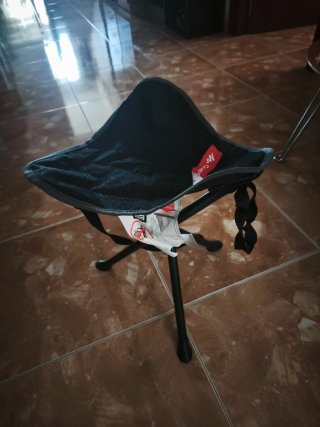 Silla de camping Quechua negra