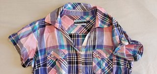 Camisa cuadros Inside Talla S manga corta