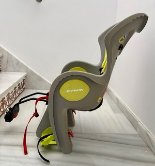 Silla bici niño gris/verde
