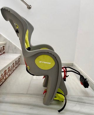 Silla bici niño gris/verde