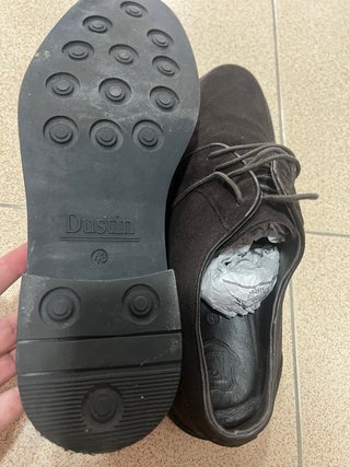 Zapatos de piel vuelta Dustin marrones talla 43