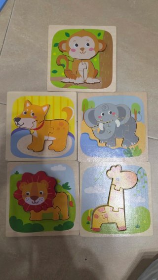 Puzzles Madera Animales 3D