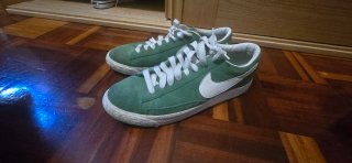 Tenis Nike Verdes y Blancos
