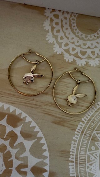 Pendientes Aro Playboy Originales