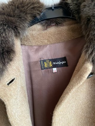 Abrigo  Alpaca Camel Tostado El Corte Inglés