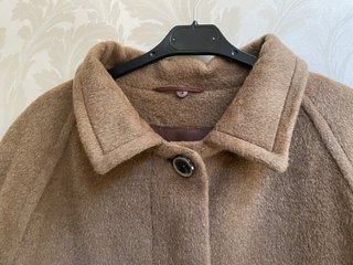 Abrigo  Alpaca Camel Tostado El Corte Inglés