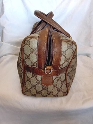 Bolso Gucci Boston Vintage Marrón Verde