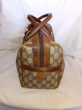 Bolso Gucci Boston Vintage Marrón Verde