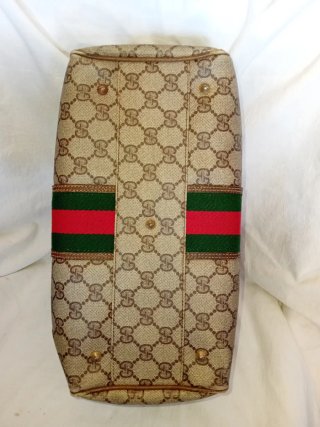 Bolso Gucci Boston Vintage Marrón Verde