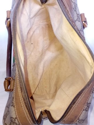 Bolso Gucci Boston Vintage Marrón Verde