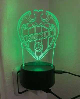 Lámpara LED Levante U.D. de metacrilato.