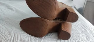 Stivali alti beige/marrone