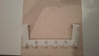 Perchero de puerta blanco