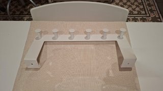 Perchero de puerta blanco