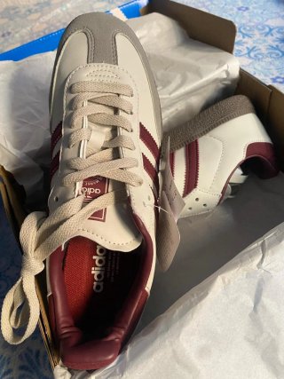 Adidas Samba Blancas y Rojas Talla 38