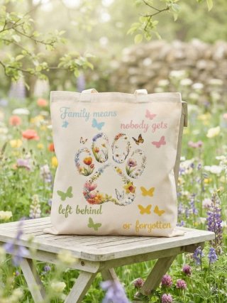 Bolso Tote Huella Animal Family means