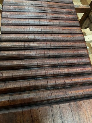 Tabla de lavar madera antigua