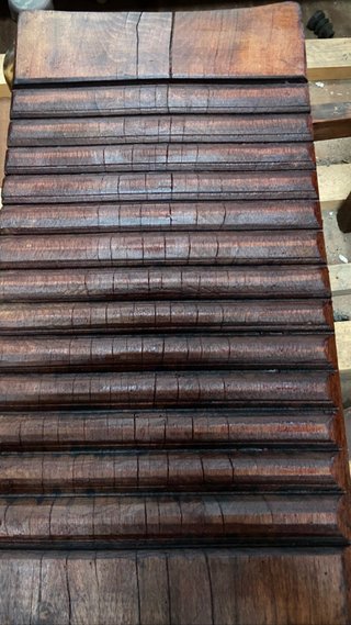 Tabla de lavar madera antigua