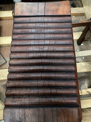 Tabla de lavar madera antigua