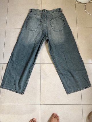 Pantalón vaquero ancho verde Talla 44