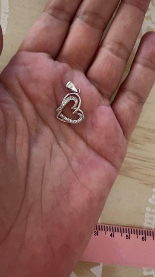 Colgante Corazón Plata Ley