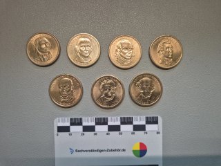 7 Monedas Dólar EEUU Presidentes