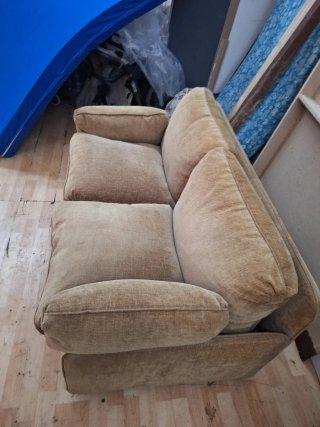 Sofá cama 120cm beige 2 plazas