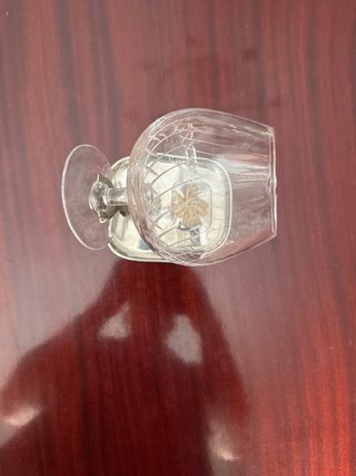 Copa de cristal con soporte flotante Calientacopas