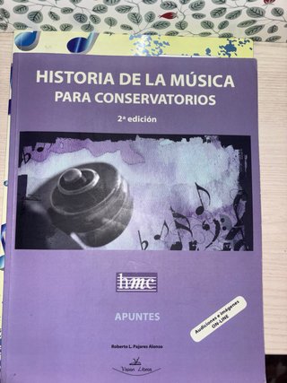 Libro Historia de la Música para Conservatorios