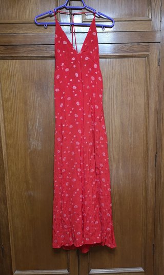 Vestido largo Jacquard Zara talla XS