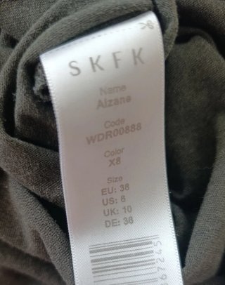 Vestido midi verde Skunfunk