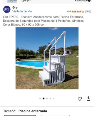 Escalera piscina